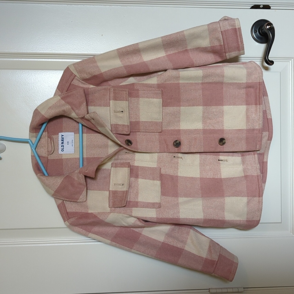 Pink Plaid Old Navy Shacket